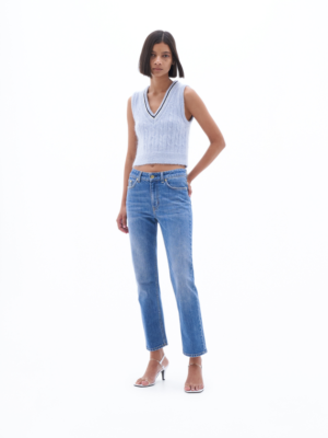 Filippa K - Stella Cropped Mid Blue Wash