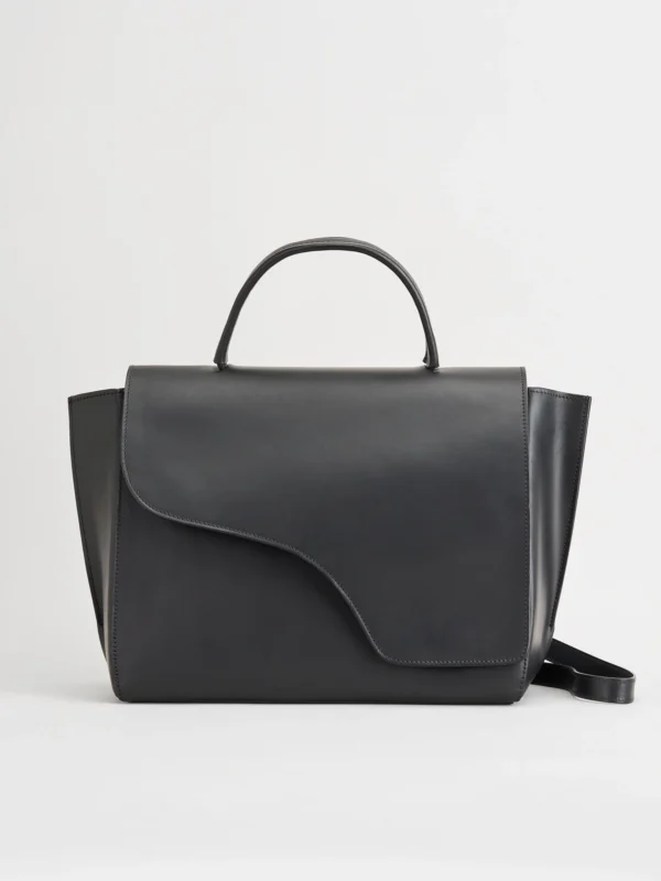 ATP Atelier - Volterra Black Leather Large Handbag