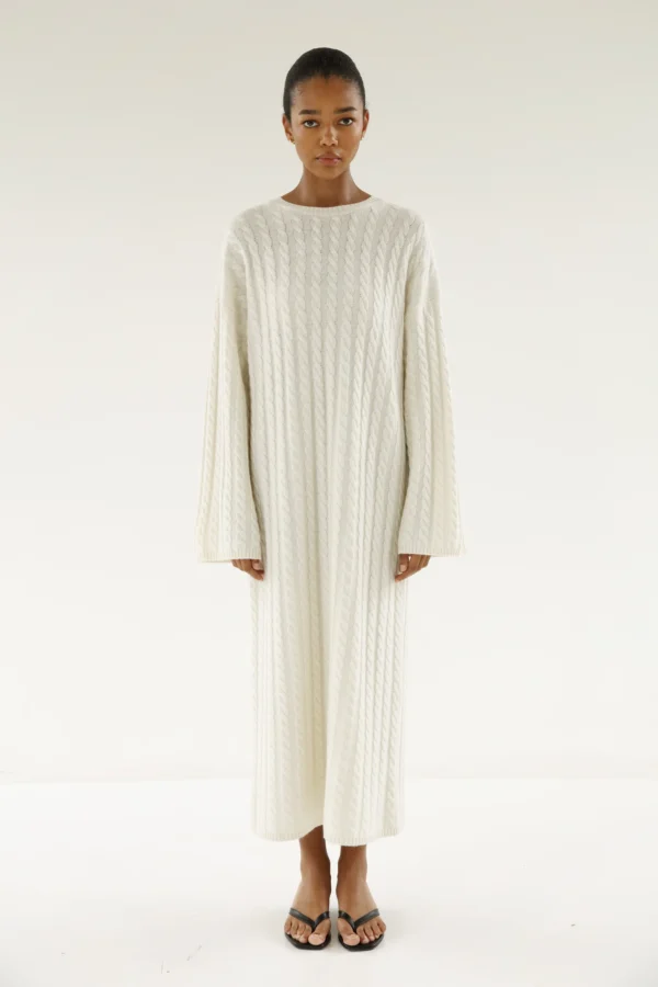 Almada Label Noma Cable Knit Dress