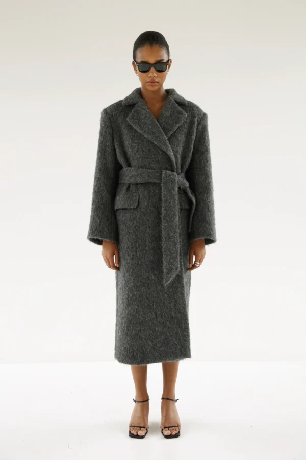 Almada Label - Ivy Coat Dark Grey