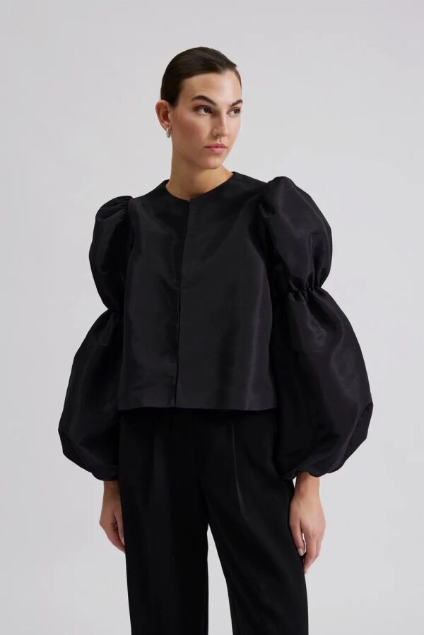 Malina - Zoey Double Pouf Sleeve Blouse - Image 2