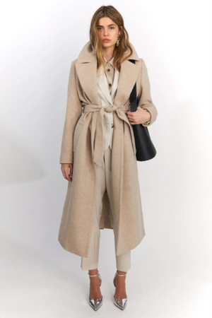 Sand Copenhagen - Cashmere Coat W Clareta Belt Long