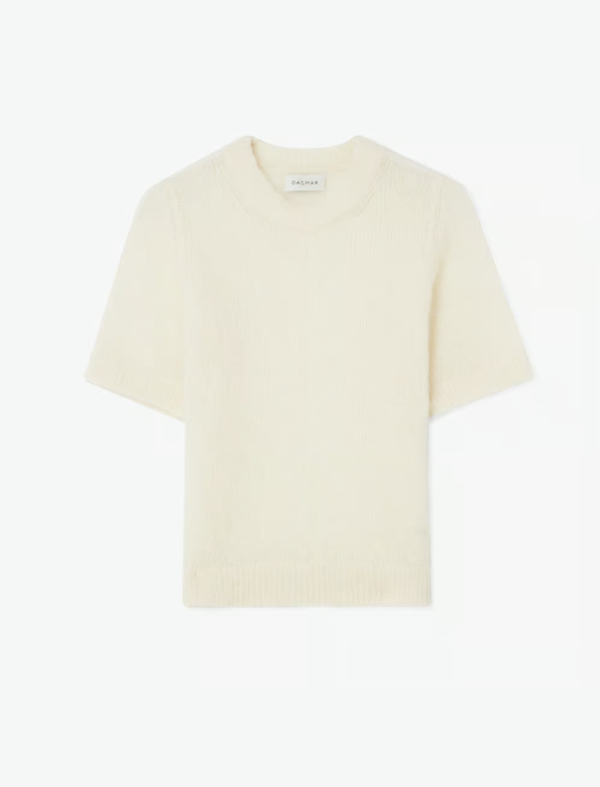 House of Dagmar - Burshed Alpaca Top White