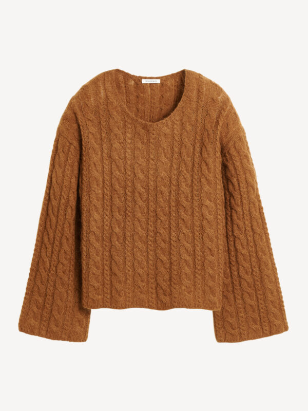 By Malene Birger - Cierra Cable-Knit Sweater Bison