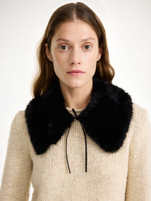 By Malene Birger - Cowie Faux Fur Collar Black