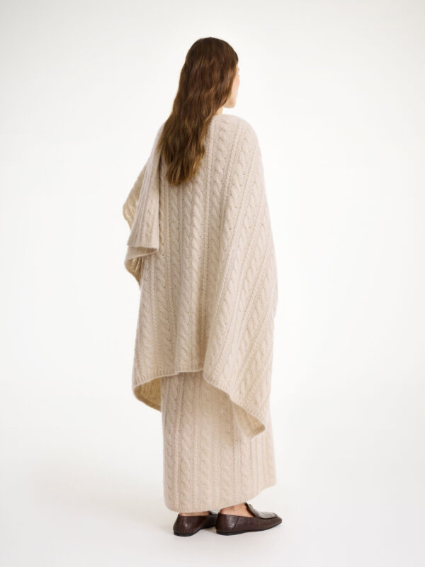 By Malene Birger - Kassillas Wool-Blend Poncho Oyster Gray