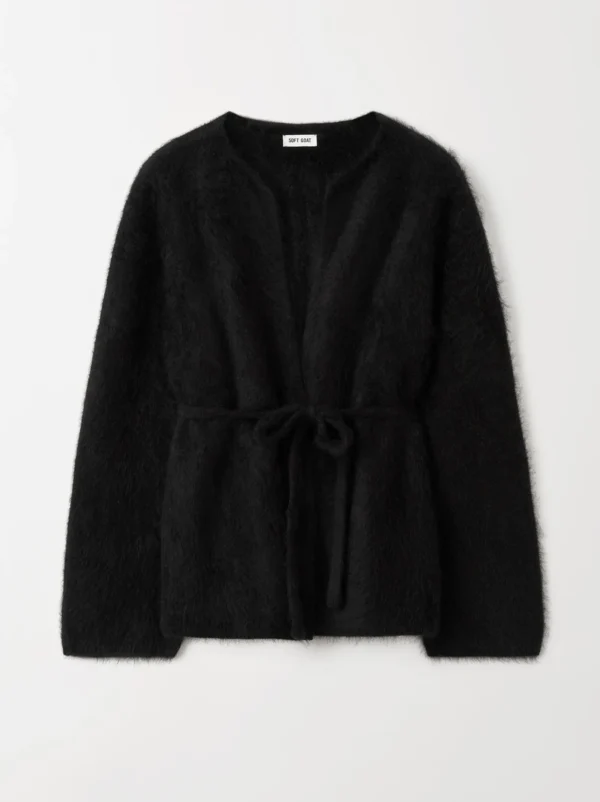 Soft Goat - Brushed Cardigan Black