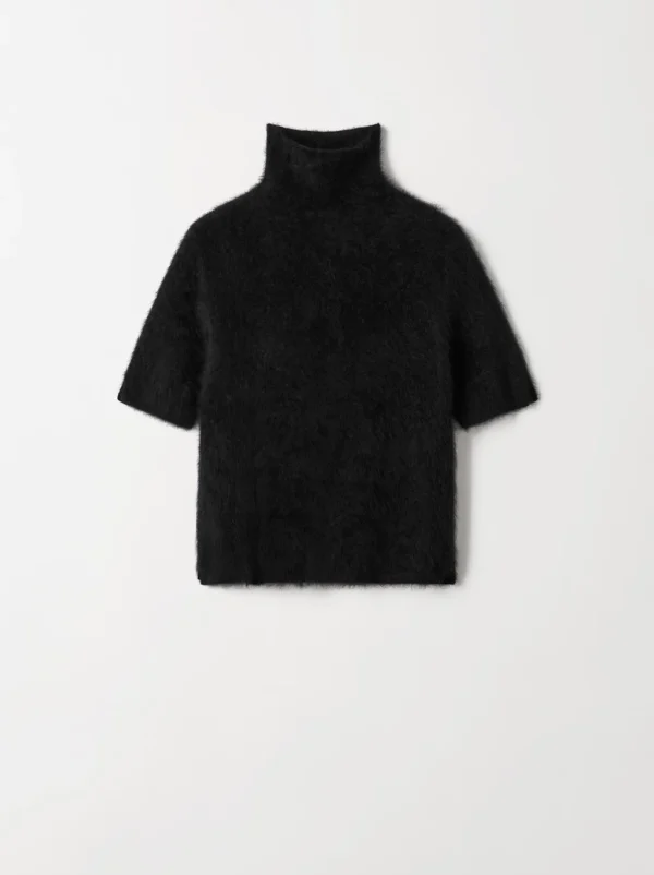 Soft Goat - Brushed Turtleneck Black