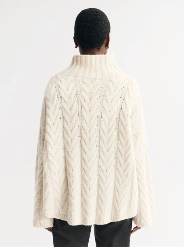 Soft Goat - Cable Knit Turtleneck