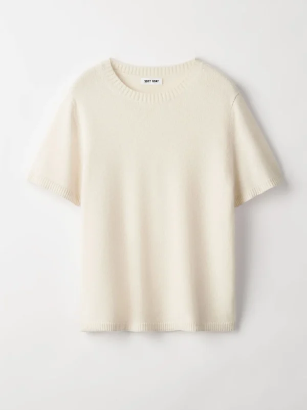 Soft Goat - Oversized T-Shirt Feather White