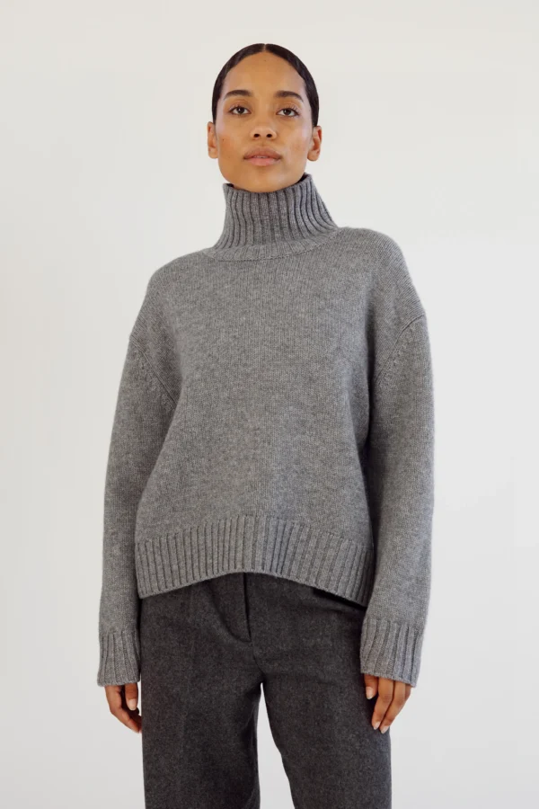 Almada Label - Nola Turtleneck Sweater Grey