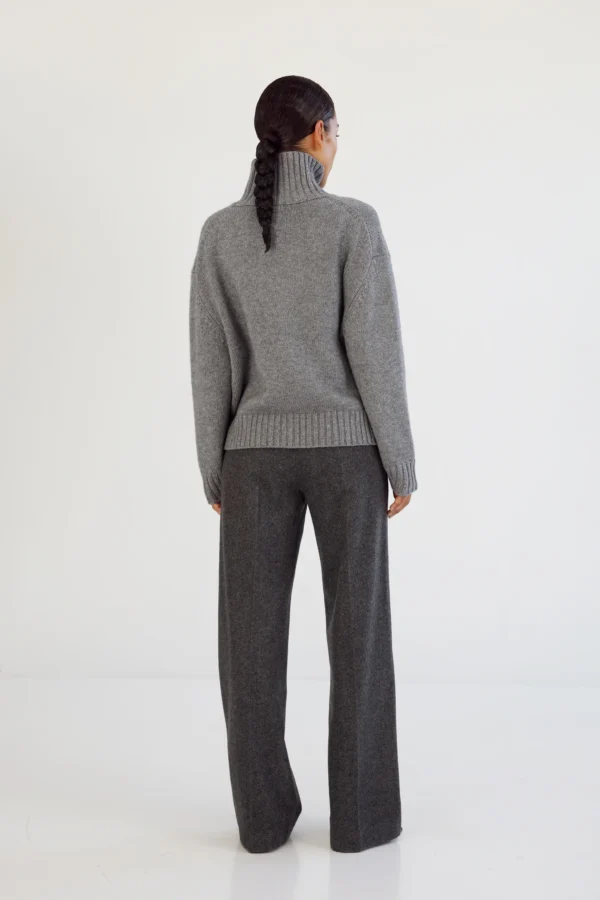 Almada Label - Nola Turtleneck Sweater Grey