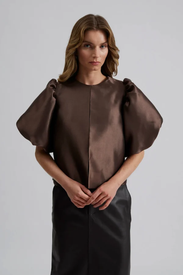 Malina - Cleo Blouse Chocolate