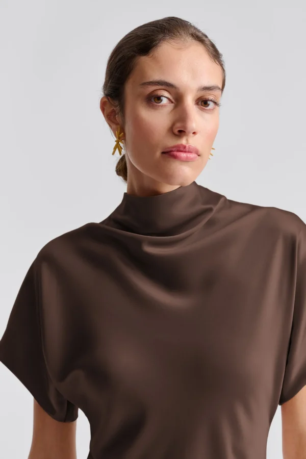 Malina - Alivia Midi Dress Chocolate