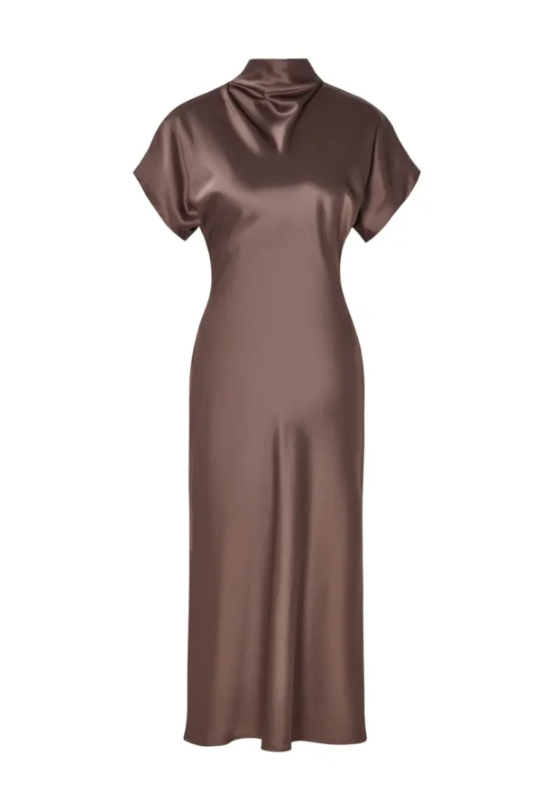 Malina - Alivia Midi Dress Chocolate