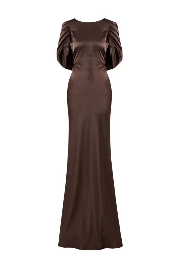 Malina - Louise Maxi Dress Chocolate