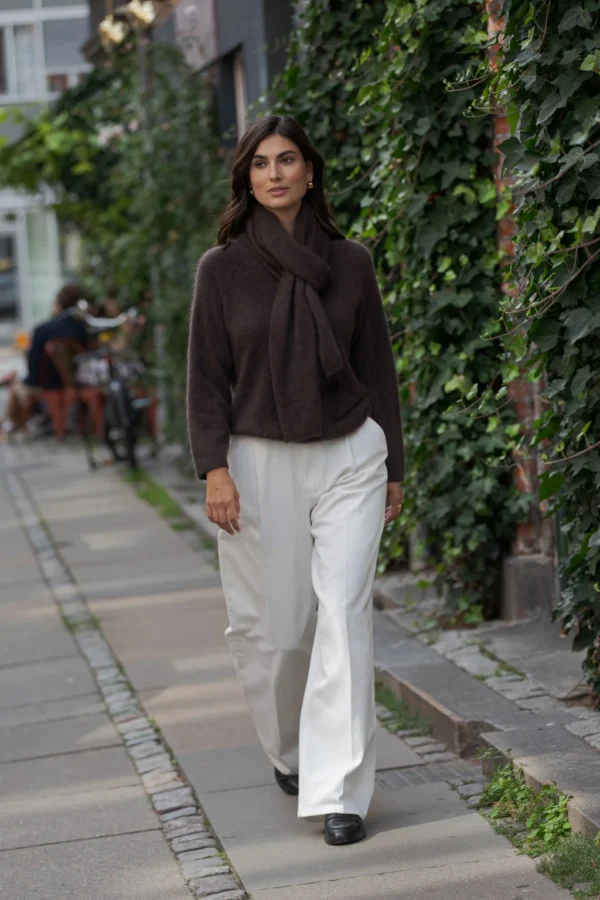 Original Story - Long Sleeved Cashmere Sweater Chocolate